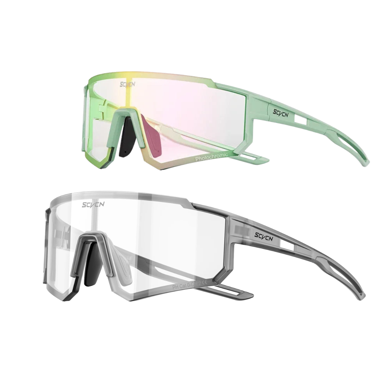 Kit 2 Blaze - Óculos de Sol Esportivo Fotocromático SCVCN