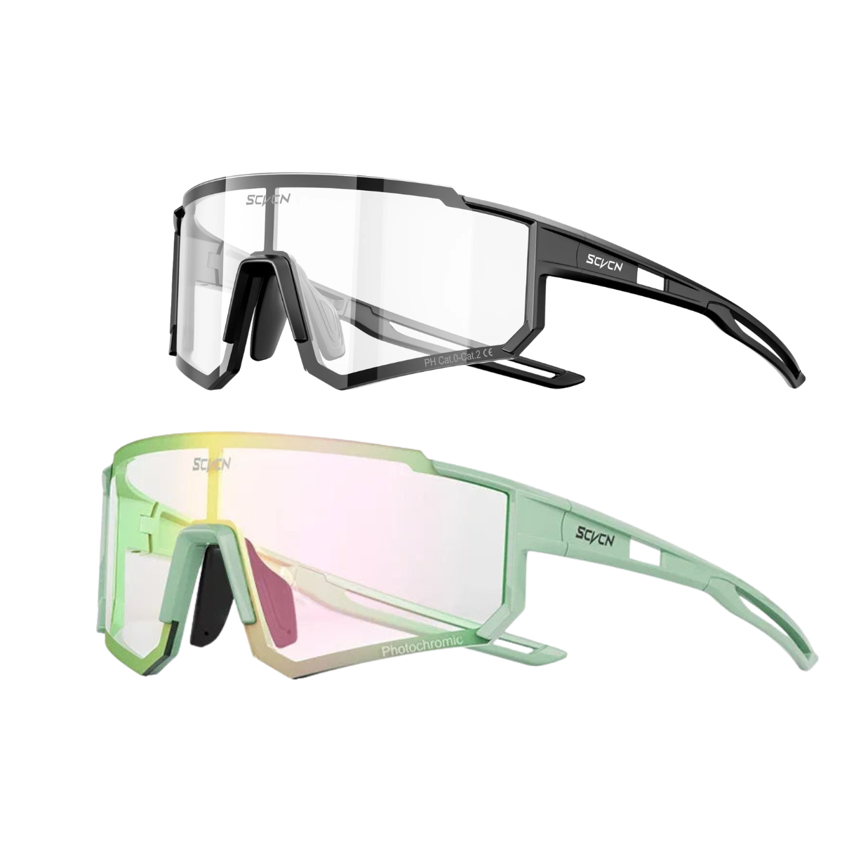 Kit 2 Blaze - Óculos de Sol Esportivo Fotocromático SCVCN