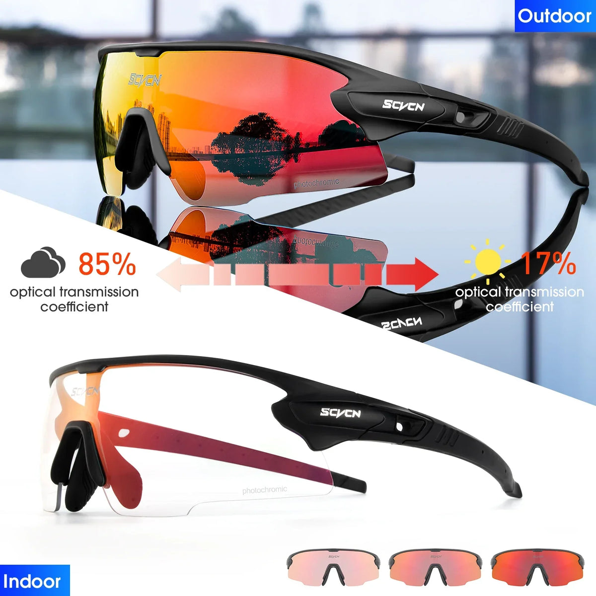 Phantom – Óculos de Sol para Corrida Ciclismo e Beach Tennis