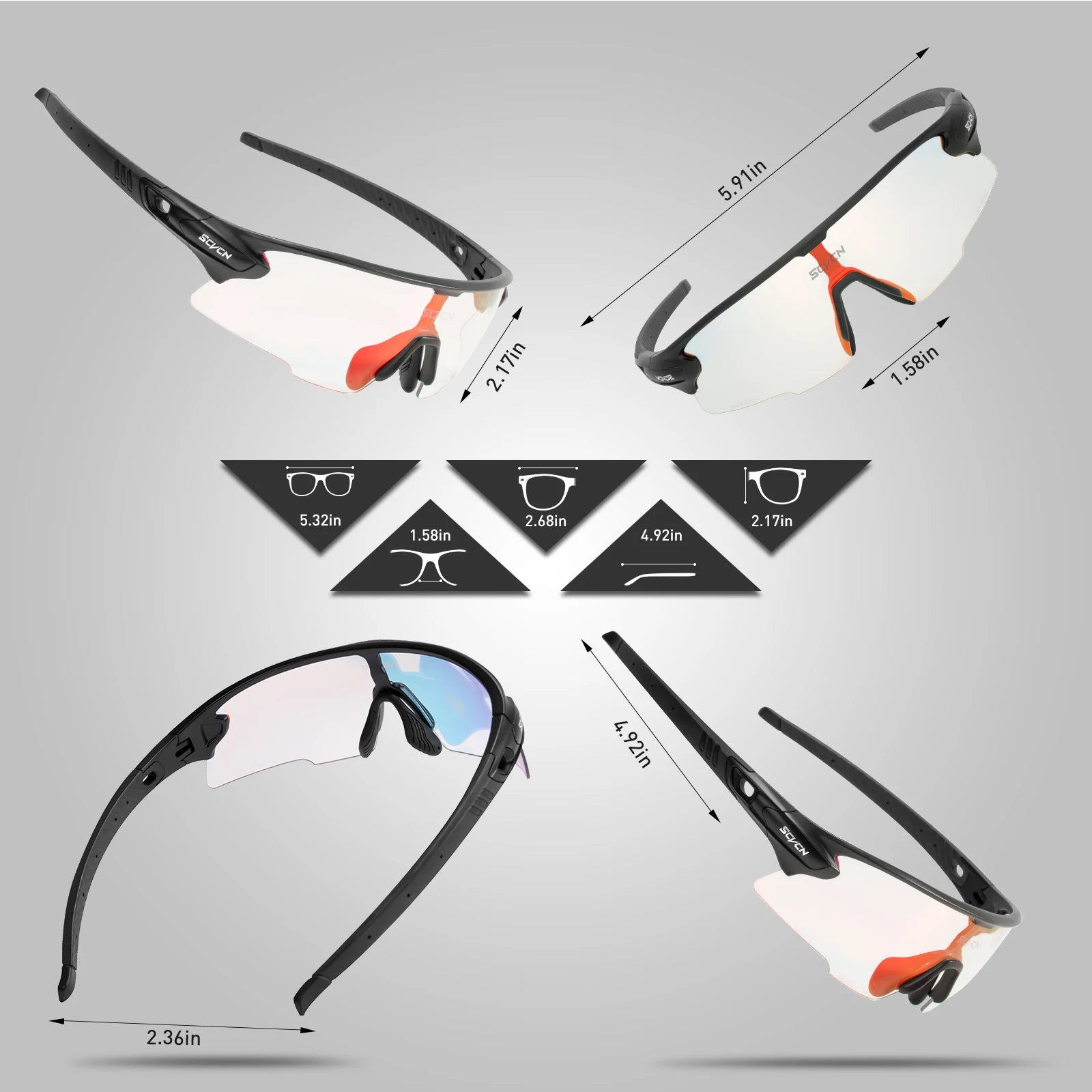 Phantom – Óculos de Sol para Corrida Ciclismo e Beach Tennis